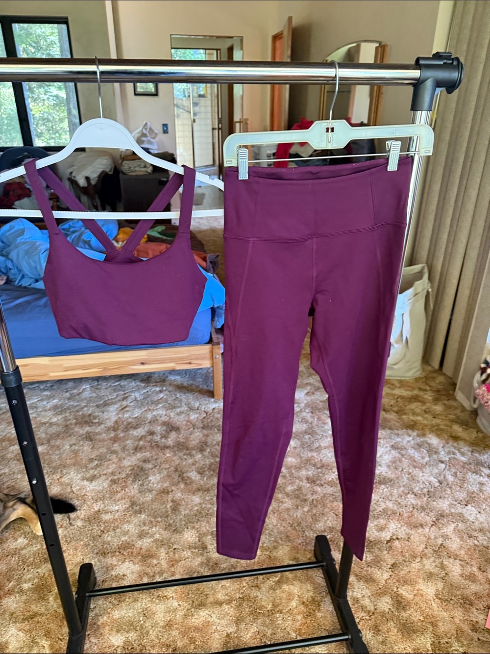 Girlfriend collective set plum